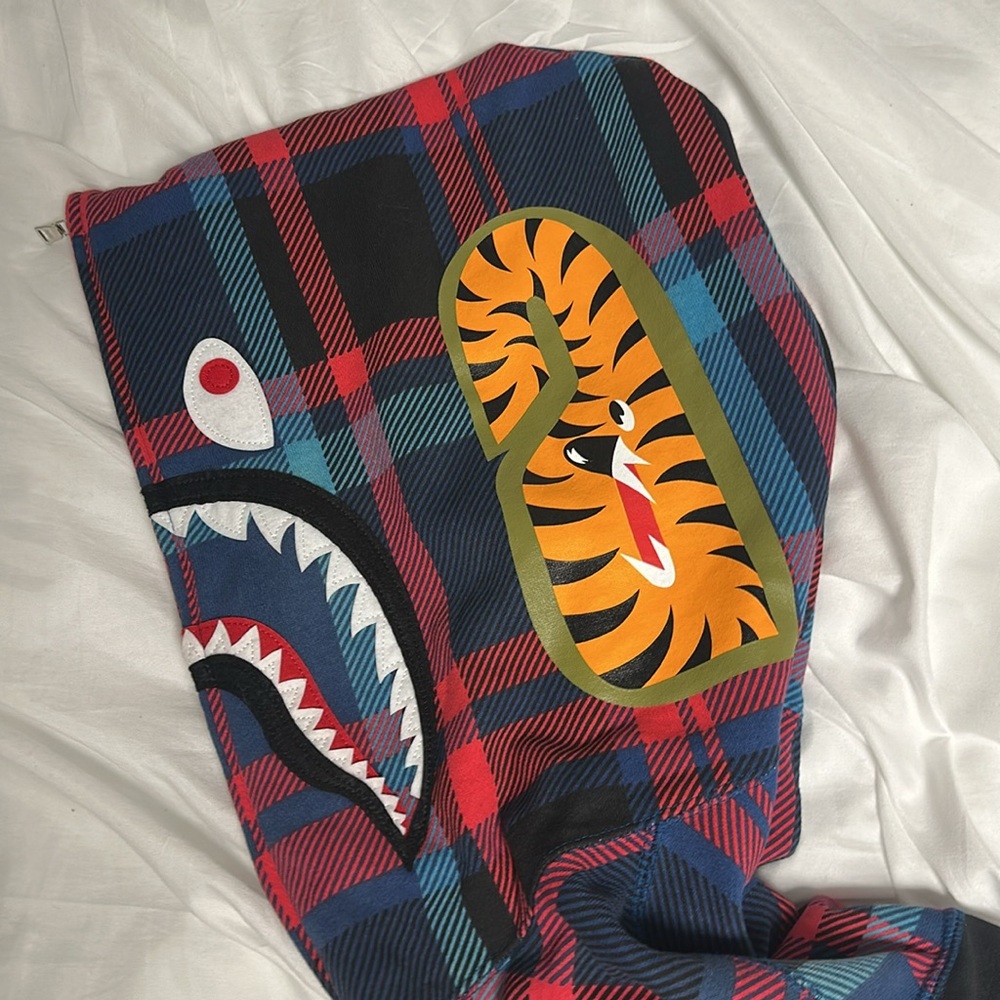 BAPE Check Shark Full Zip Hoodie (SS23) - Picture 3 of 6